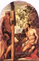 St Jérôme et St Andrew italien Renaissance Tintoretto